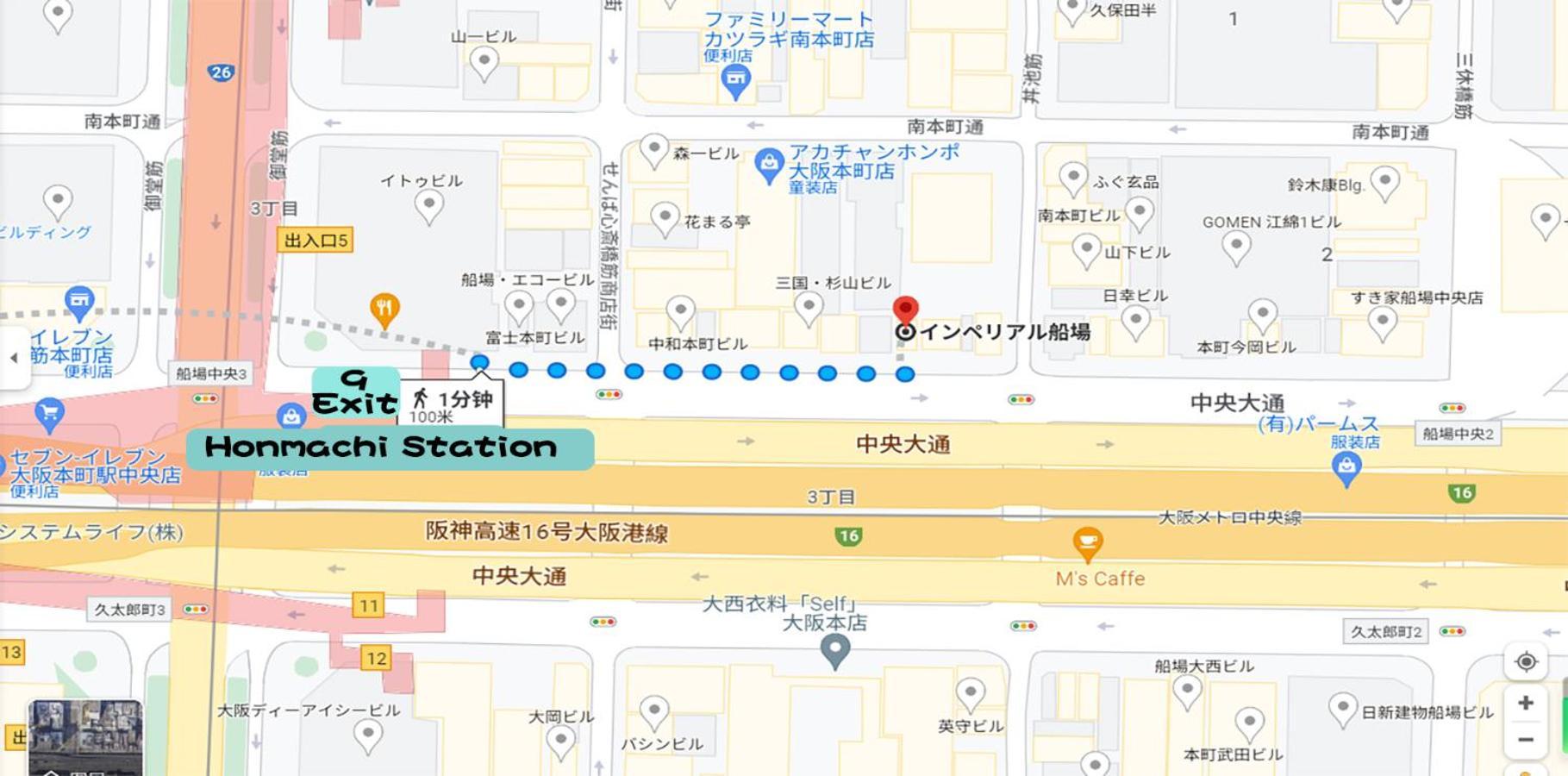 Appartamento Imperial 心斎橋本町 Osaka Esterno foto